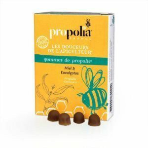 Gommes de propolis : miel & eucalyptus : 6,00€ Sachet de 45gr