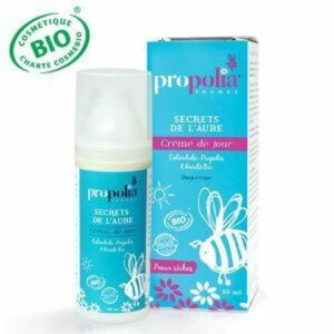 Crème de jour peaux sèches BIO : propolis, calendula : 28,40€ Flacon pompe 50ml