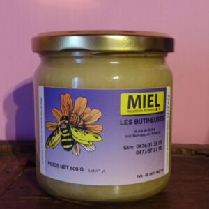 pot de 500gr : 8€ miel de printemps ou miel d’été